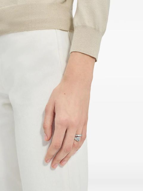 MM6 Maison Margiela Arrow Heart open ring - Silver - zdjęcie produktu nr 2