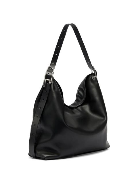 Diesel D-Line leather shoulder bag - Black