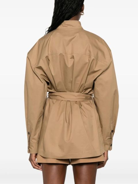 Saint Laurent belted top - Brown