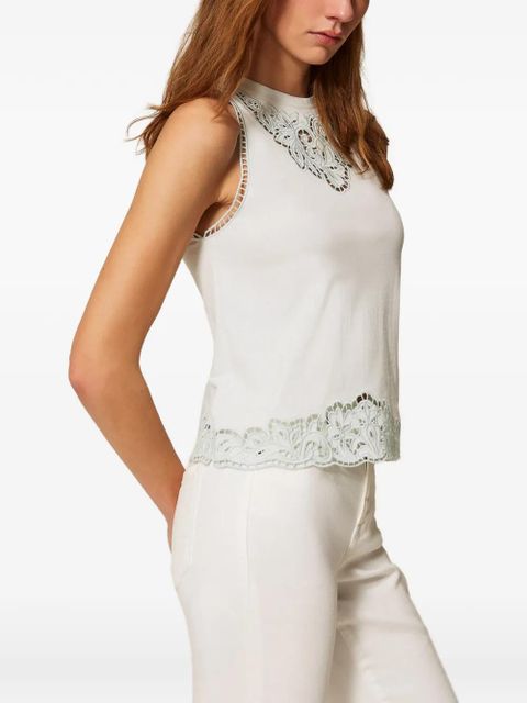 TWINSET broderie-anglaise tank top - Blue