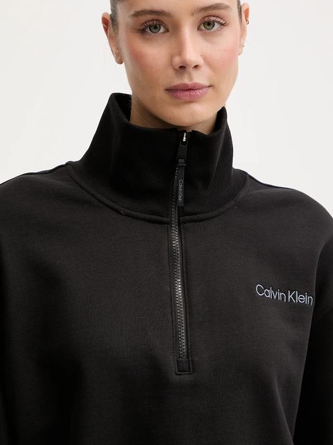 Calvin Klein Performance bluza damska kolor czarny gładka LVGWF5W310