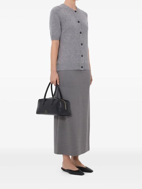 LouLou de Saison JODI short-sleeve buttoned cardigan - Grey