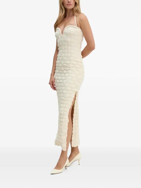Nanushka textured halterneck dress - Neutrals - zdjęcie produktu nr 2