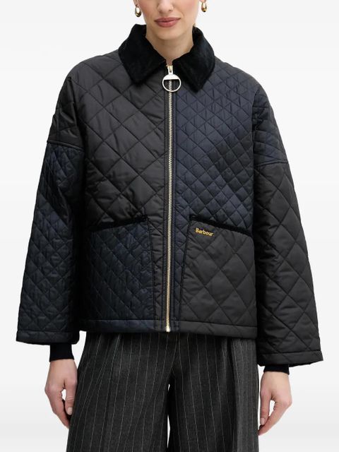 Barbour Danby quilted corduroy collar jacket - Black - zdjęcie produktu nr 1