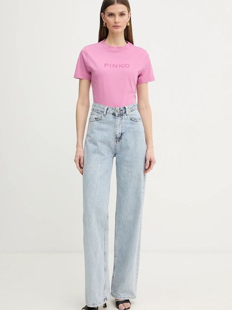 Pinko t-shirt bawełniany - zdjęcie produktu nr 2