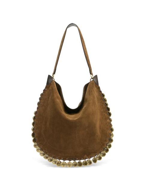 ISABEL MARANT Oskan Hobo Soft braided medallion-embellishment shoulder bag - Brown - zdjęcie produktu nr 1
