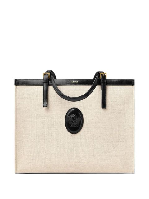 Versace Rivière large canvas tote - Neutrals - zdjęcie produktu nr 1