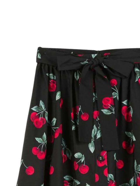 TWINSET cherry-print skirt - Black - zdjęcie produktu nr 2