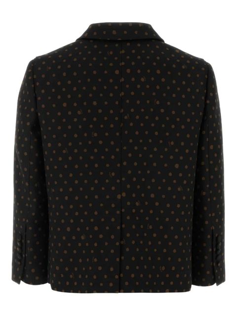FENDI polka-dot double-breasted blazer - Black - zdjęcie produktu nr 2