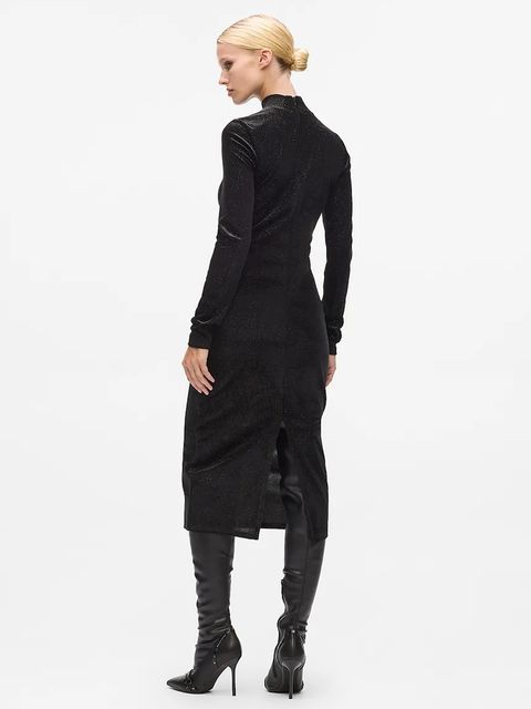 Karl Lagerfeld sukienka kolor czarny midi dopasowana A4W13016 - zdjęcie produktu nr 2