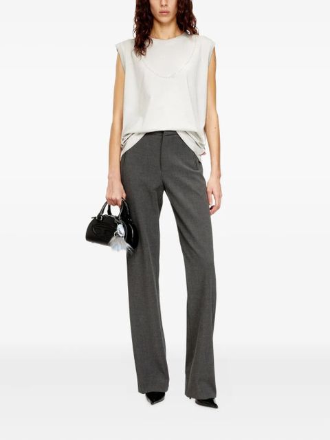 Diesel T-EMBEJ embossed chain sleeveless T-shirt - Neutrals - zdjęcie produktu nr 2