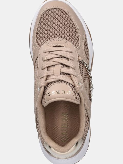 Guess sneakersy HARPAA damskie kolor beżowy FLPHAR ELE12