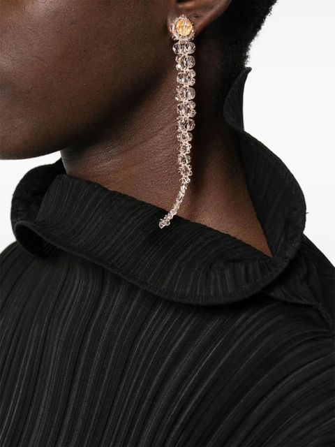 Simone Rocha crystal-embellished dangle earrings - Pink