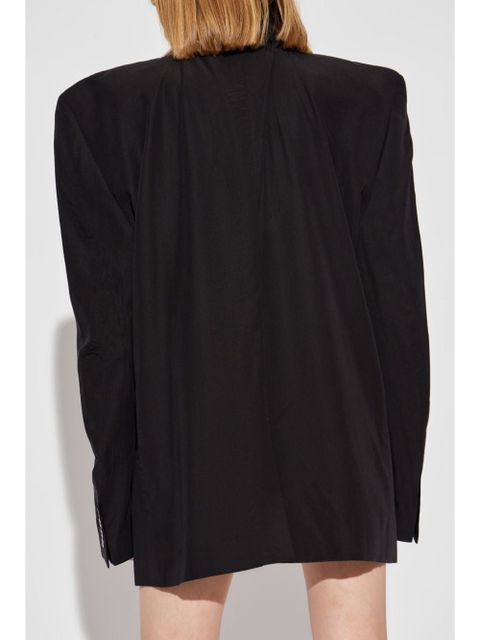 Balenciaga cut away boxy blazer - Black