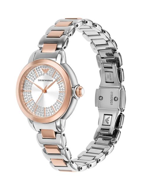 Emporio Armani zegarek damski kolor srebrny AR11643