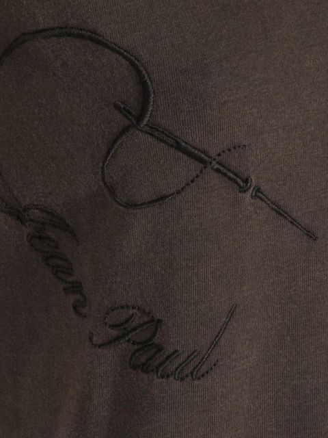 Jean Paul Gaultier embroidery T-shirt - Brown