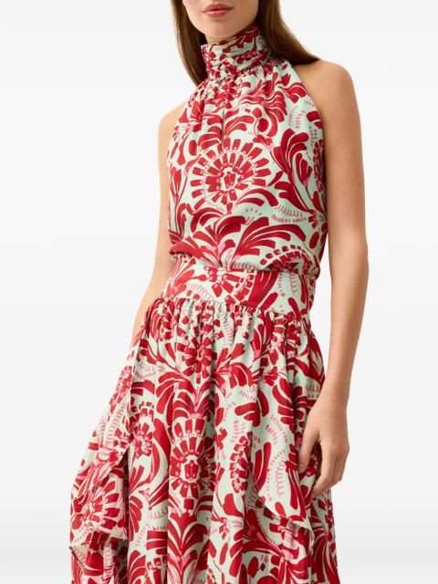 Marie Oliver Goldie floral blouse - Blue