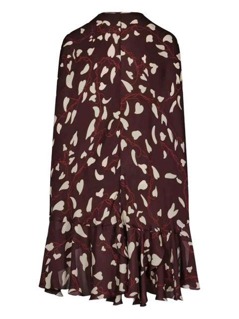 Johanna Ortiz printed ruffled silk coat - Brown - zdjęcie produktu nr 2