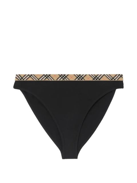 Burberry Check-trim bikini briefs - Black - zdjęcie produktu nr 1