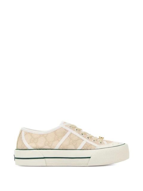 Gucci lace platform sneakers - Neutrals - zdjęcie produktu nr 1