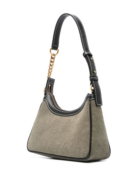 Balmain logo-print B-army shoulder bag - Green - zdjęcie produktu nr 2