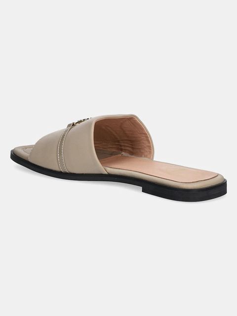 Love Moschino klapki damskie kolor beżowy JA28082G1MIM0131