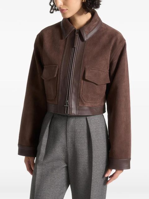 Manière De Voir Denise zip-up jacket - Brown - zdjęcie produktu nr 1