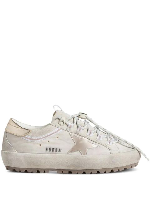 Golden Goose Super-Star Ski in light gray nylon with metallic leather - Grey - zdjęcie produktu nr 1