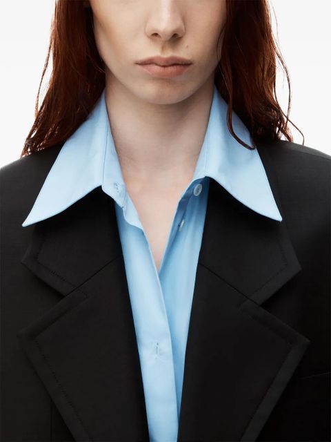 Alexander Wang layered cropped blazer - Black