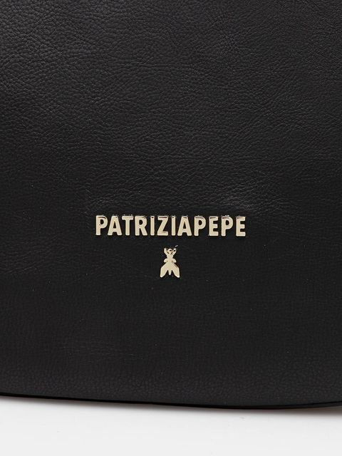 Patrizia Pepe torebka skórzana kolor czarny 8B0278 L164