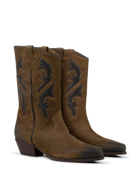 Ba&Sh appliqué cowboy boots - Brown - zdjęcie produktu nr 2
