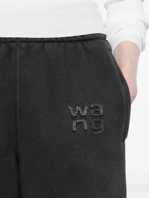 Alexander Wang logo-detail track pants - Black