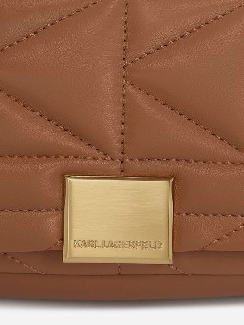 Karl Lagerfeld torebka K/KUILT kolor brązowy A1W30435