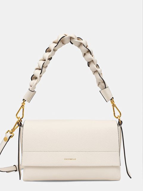 Coccinelle torebka skórzana BOHEME GRANA DOUBLE