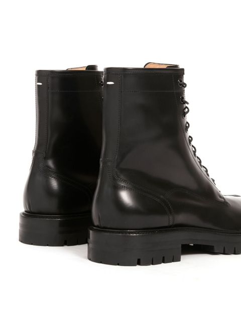Maison Margiela Tabi split-toe lace-up boots - Black