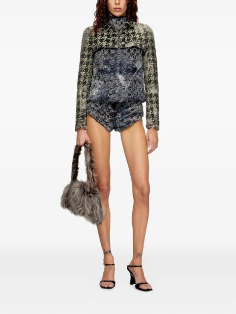 Diesel houndstooth denim vest - Blue - zdjęcie produktu nr 2