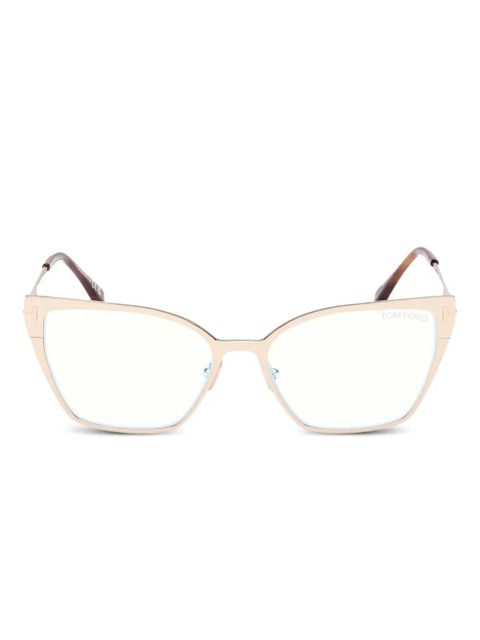 TOM FORD Eyewear metal cat-eye glasses - Pink - zdjęcie produktu nr 1