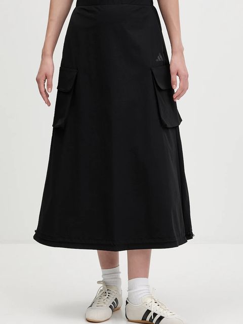 adidas spódnica City Tech kolor czarny midi rozkloszowana JM8438 - zdjęcie produktu nr 1