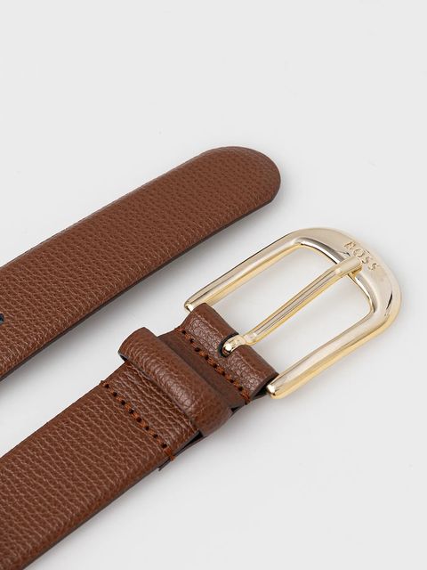 BOSS pasek skórzany damski kolor brązowy 50480651 - zdjęcie produktu nr 2