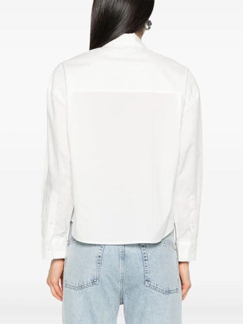 AGOLDE Naya cropped shirt - White