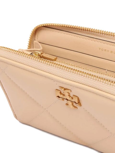 Tory Burch Kira quilted zip-around wallet - Neutrals