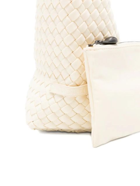 NAGHEDI small Nomad Hobo woven tote bag - Neutrals