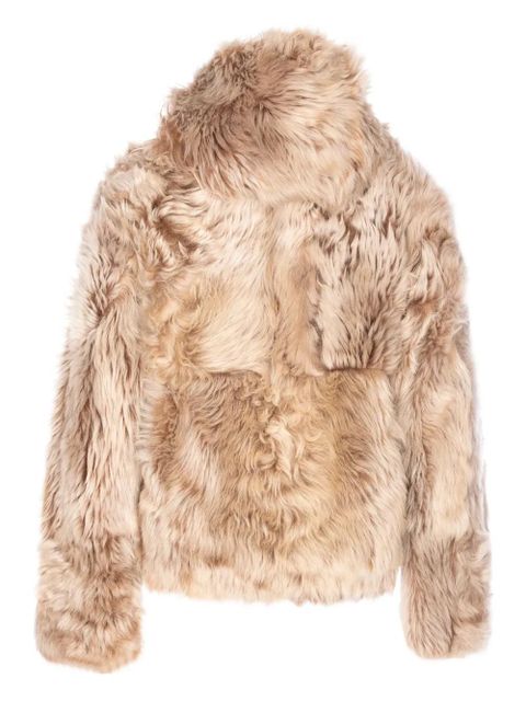 Yves Salomon hooded lamb fur jacket - Neutrals - zdjęcie produktu nr 2