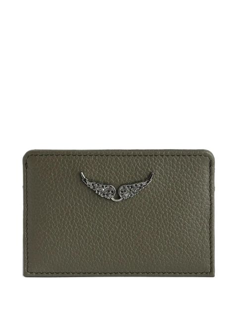 Zadig&Voltaire leather wing cardholder - Green - zdjęcie produktu nr 1