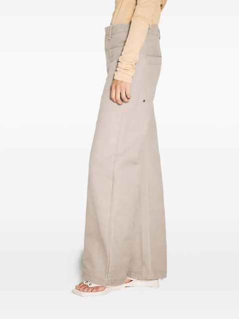 ENTIRE STUDIOS cotton flared trousers - Neutrals
