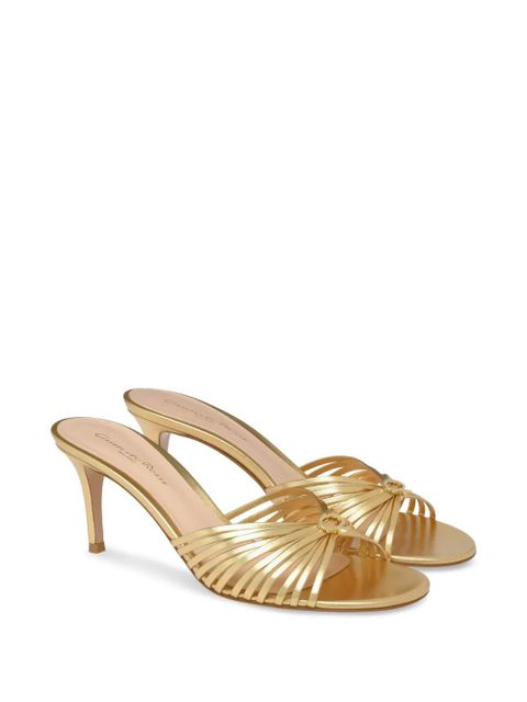 Gianvito Rossi 70mm Vyna mules - Gold - zdjęcie produktu nr 2