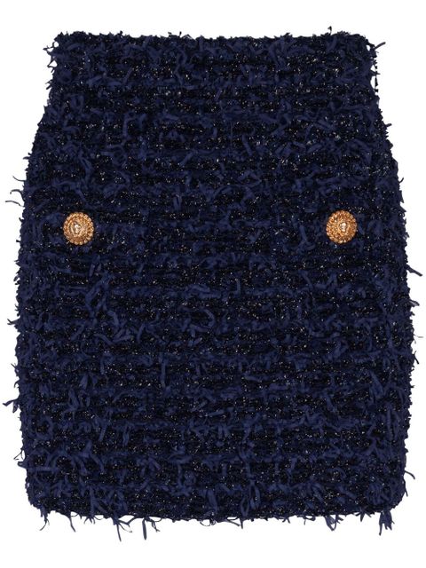 Balmain tweed mini skirt - Blue - zdjęcie produktu nr 1