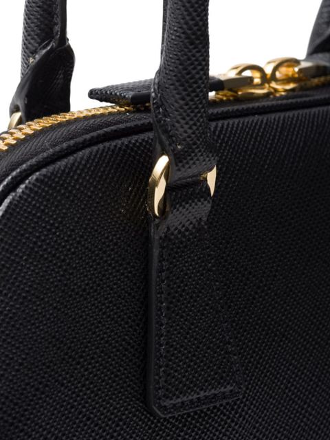 Prada medium Saffiano leather tote bag - Black