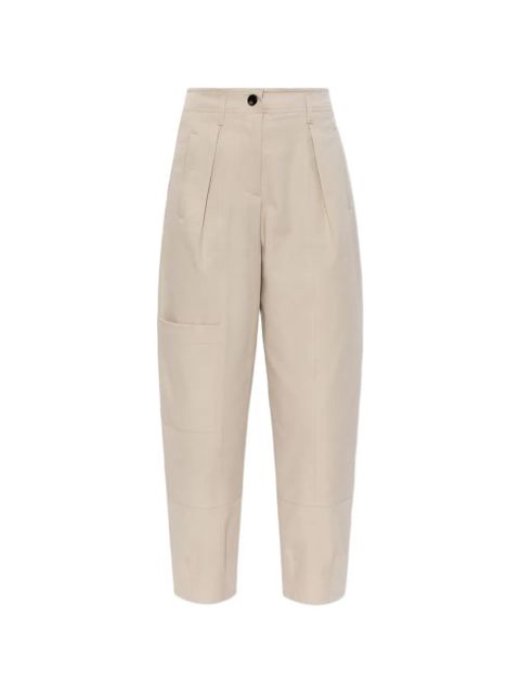 Max Mara pleated tapered trousers - Neutrals - zdjęcie produktu nr 1