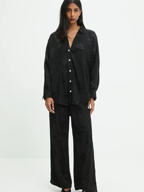 Answear.LAB spodnie damskie kolor czarny szerokie high waist - zdjęcie produktu nr 2